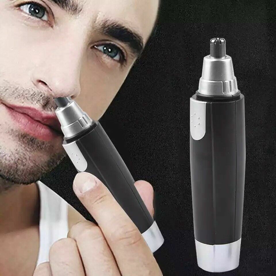 Electric Nose Ear Hair Trimmer and Eyebrow Shaver Groomer - Compact Personal Grooming Tool