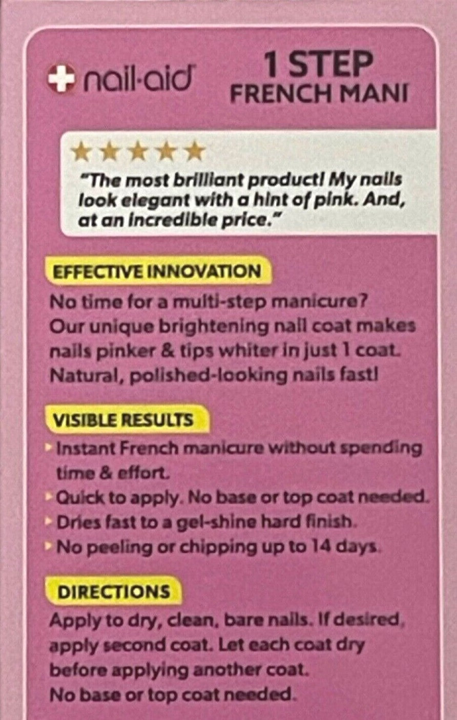 Nail Care Top Coat Kit - Strengthening, Growth & French Manicure Finish