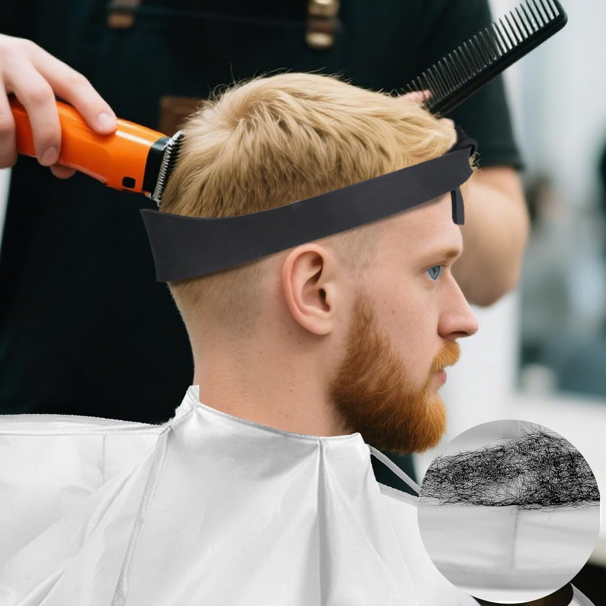 Hair Cutting Kit with Fading Guide and Cape for DIY Men’s Haircuts