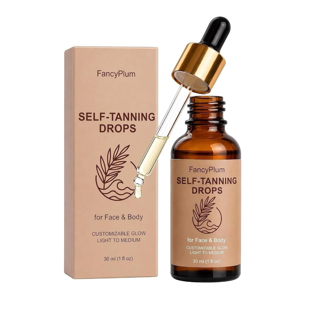 Self Tanning Drops for Face & Body - Medium Glow, Natural-Looking Tan