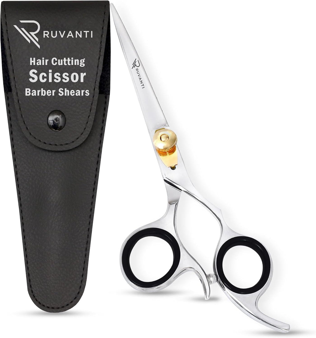 Professional Hair Cutting Scissors Stainless Steel Ergonomic Handle