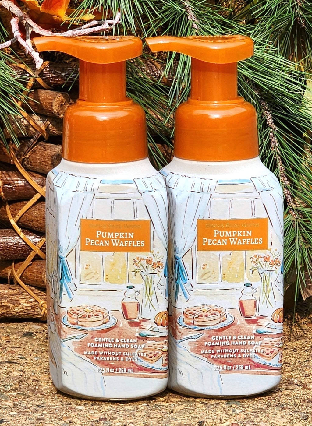 Pumpkin Pecan Waffles Foaming Hand Soap Set - Fall Scent, 2-Pack