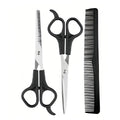 Professional Stainless Steel Hair Cutting Shears Set with Thinning Scissors & Comb