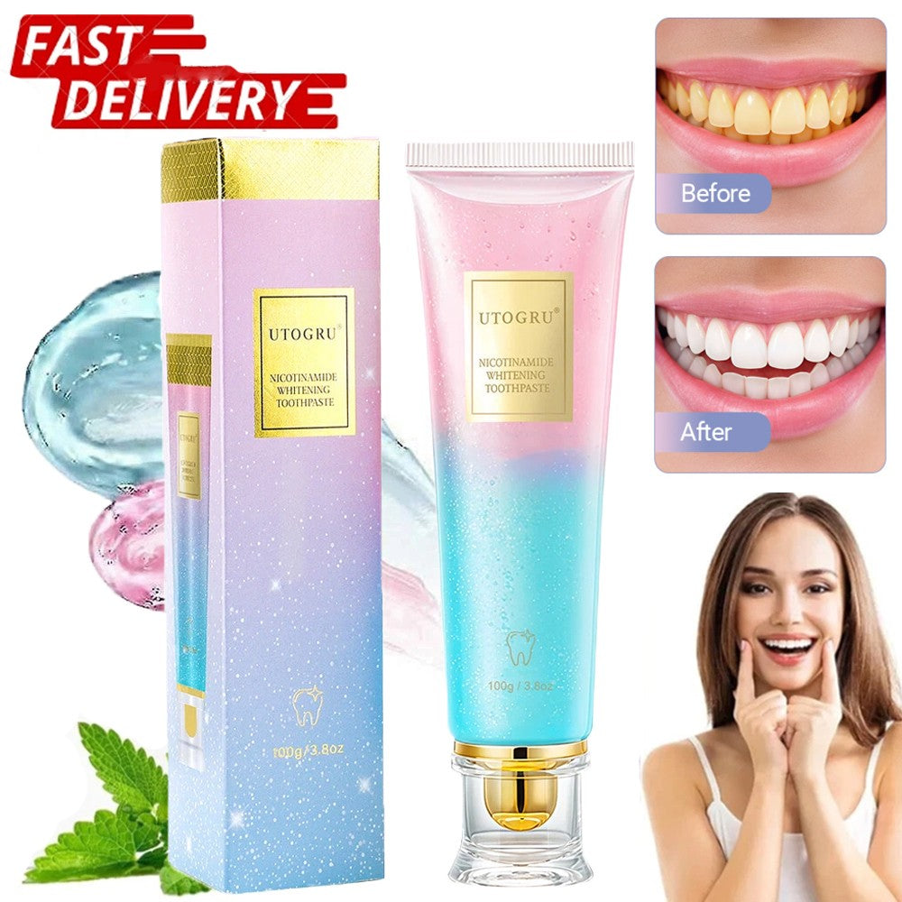 Niacinamide Whitening Toothpaste 100g - Gentle Remove Stains & Fresh Mint