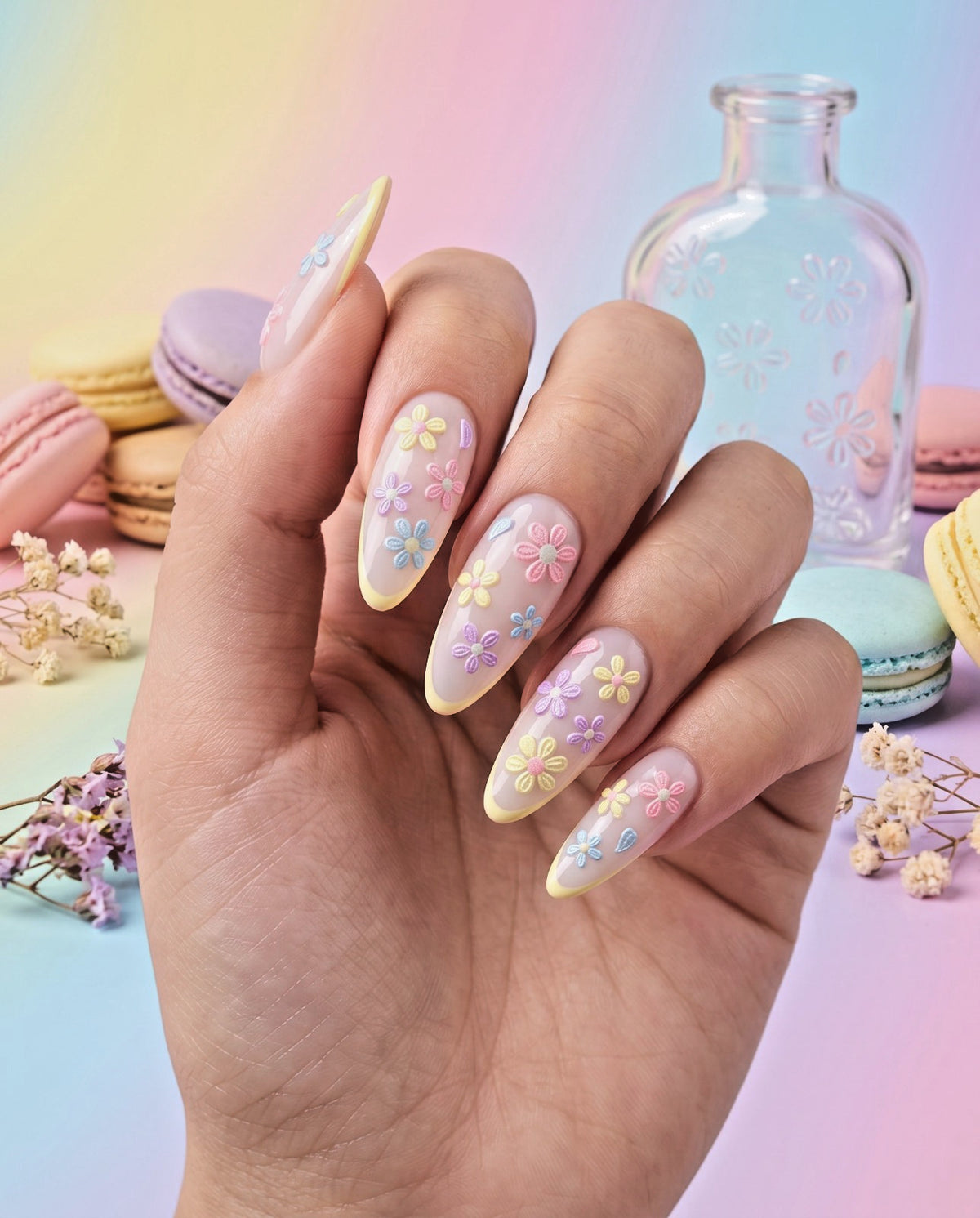 Set of 5D Character Nail Decals - Nail Art Stickers for Manicure