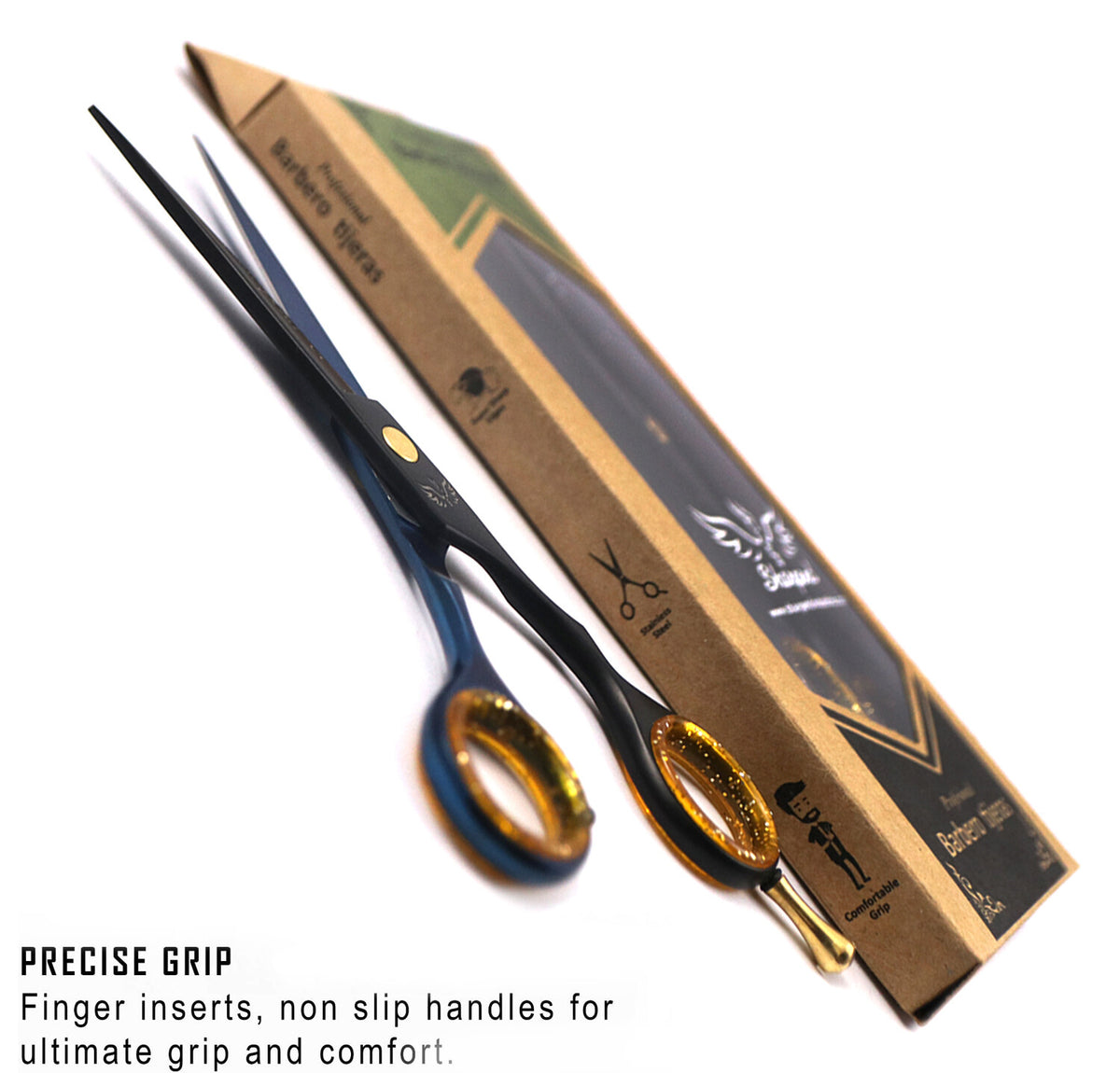 Professional Hairdressing Scissors Set for Salon Hair Cutting - 6 Inch Razor Edge Shears