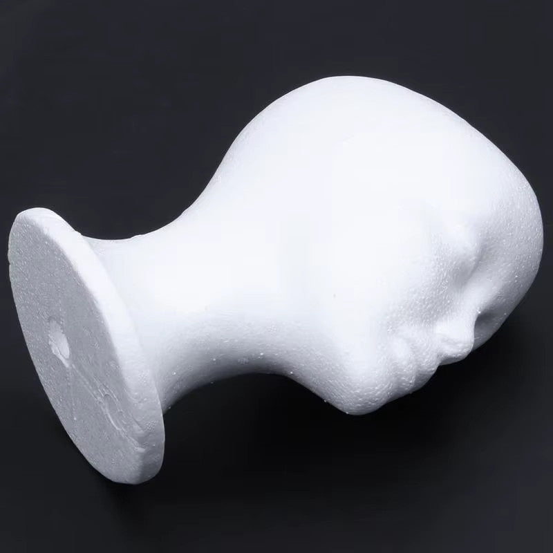 Female Foam Mannequin Head for Hat Wig Display Stand White