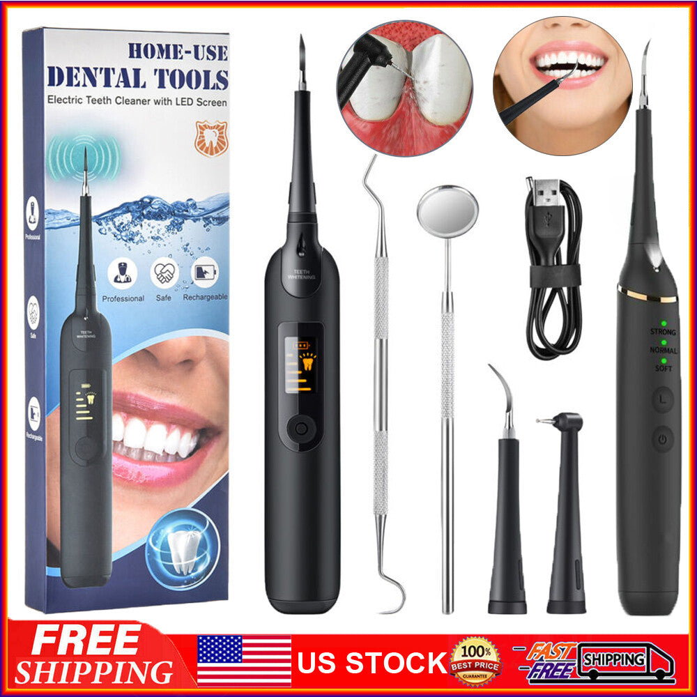Ultrasonic Electric Tooth Cleaner Dental Scaler Tartar & Plaque Remover
