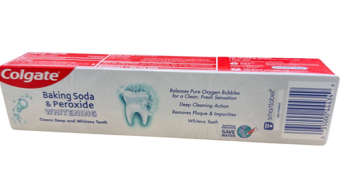 Whitening Toothpaste with Baking Soda and Peroxide - Brisk Mint, 4oz | 6 Pack