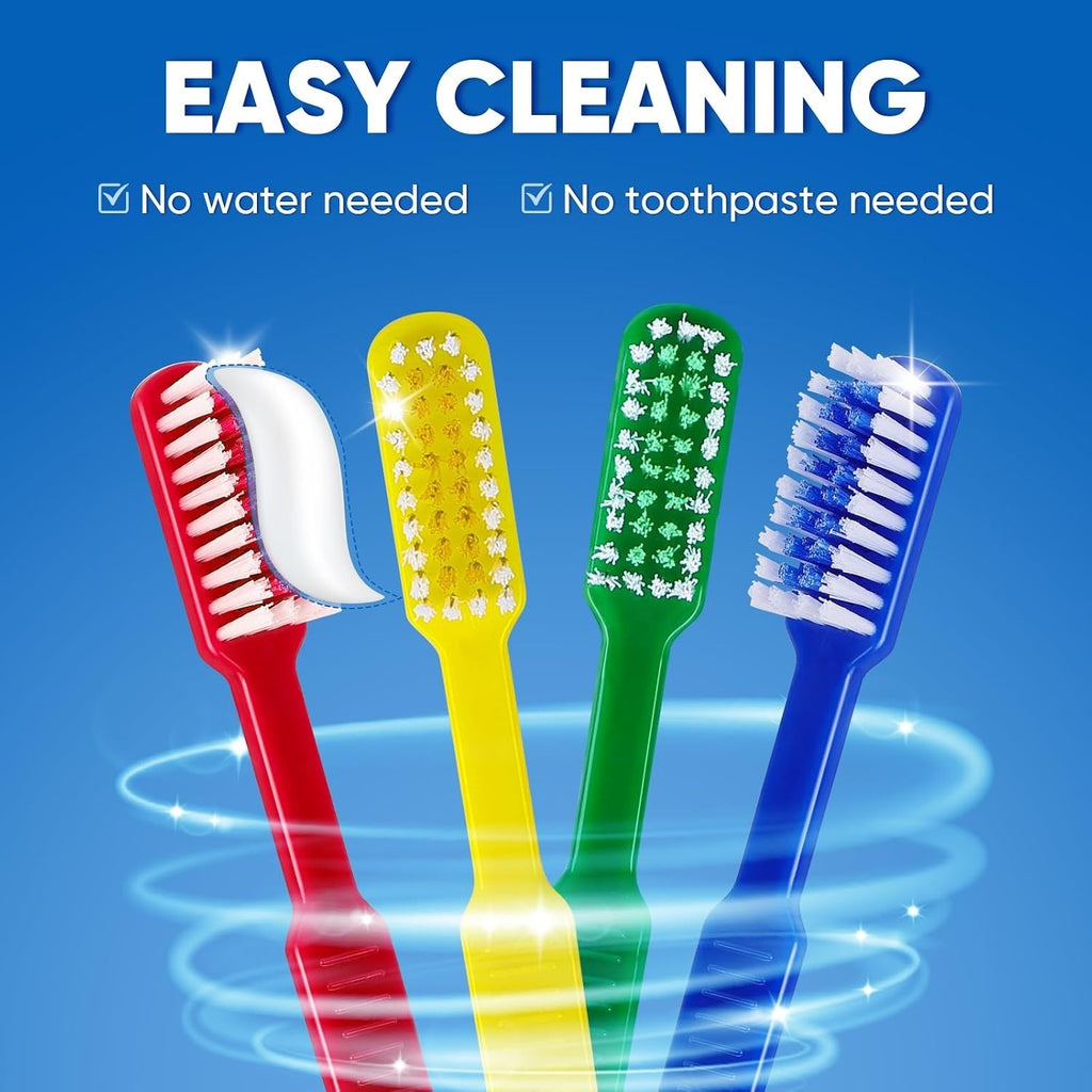 50 Pack Pre-Pasted Disposable Toothbrushes with Toothpaste for Travel & Hotel Use