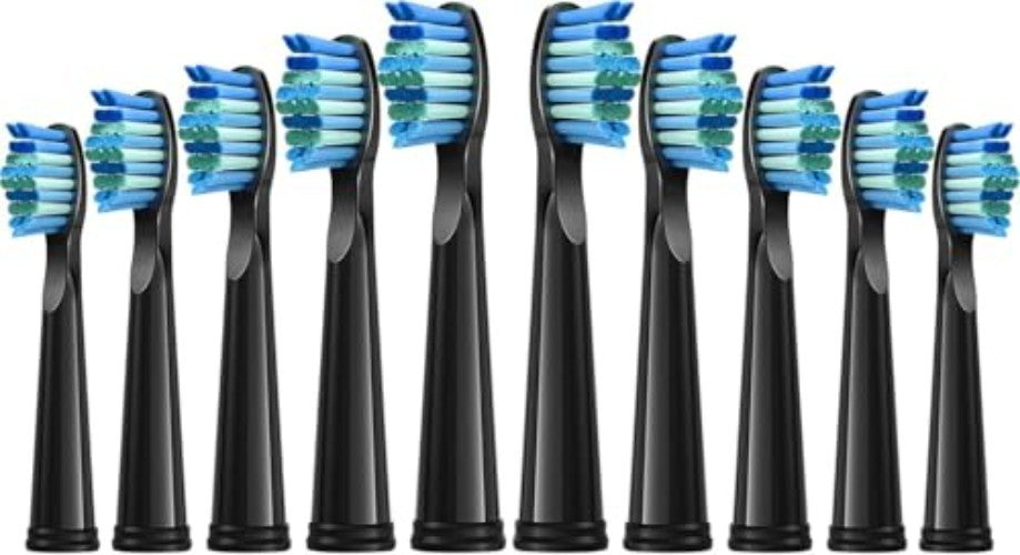 10 Pack Soft Bristle Toothbrush Replacement Heads for Fairywill D1 D3 D7
