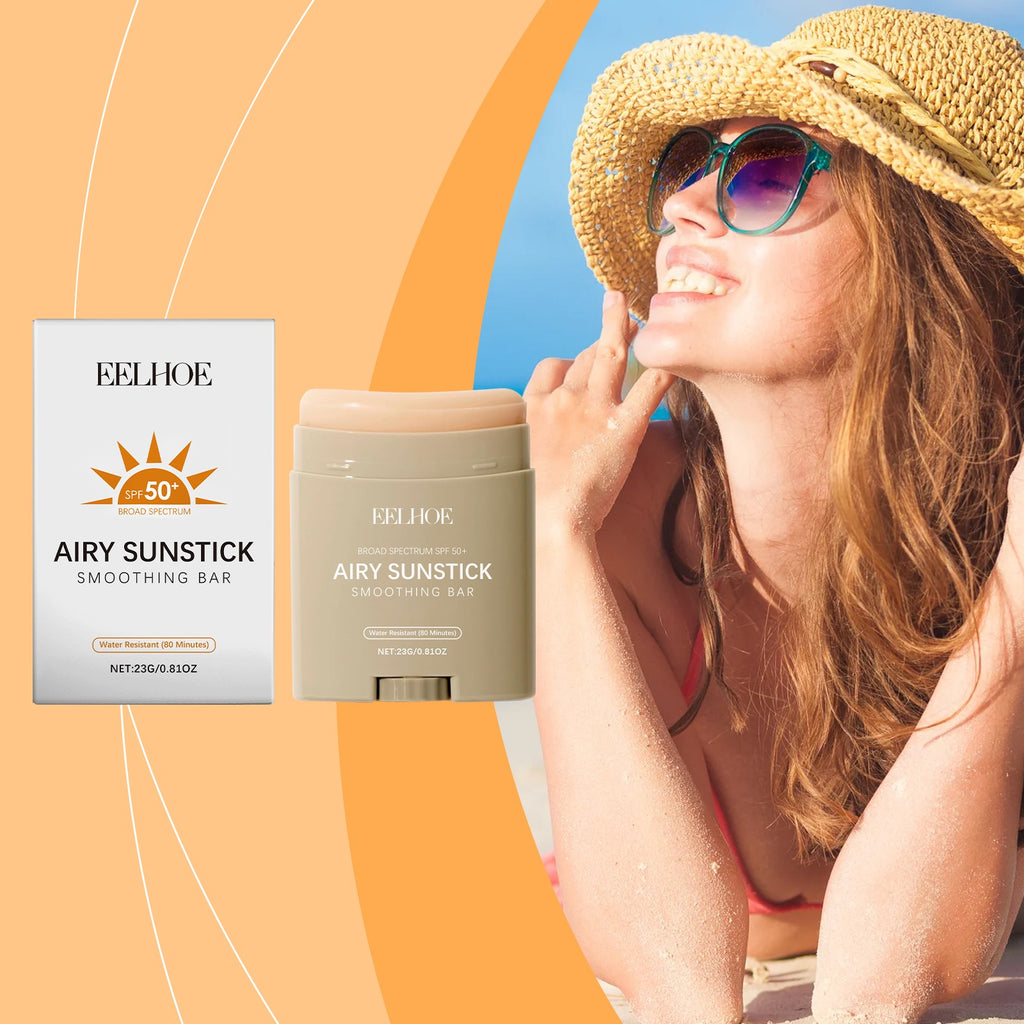 Moisturizing Sunscreen Stick SPF 50 Non-Greasy Face & Body Sun Protection