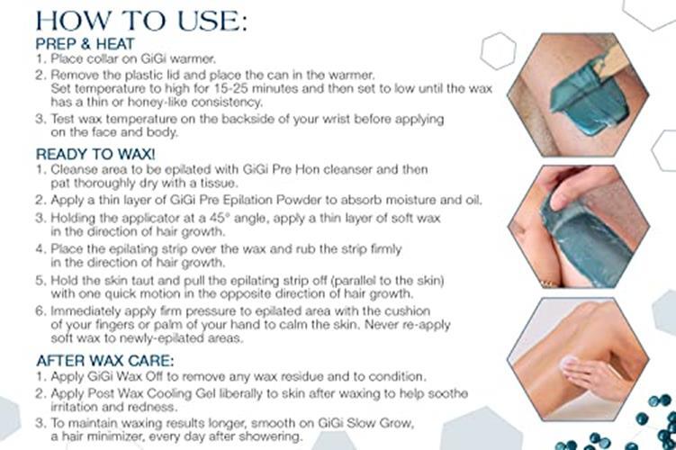 Gentle Hard Wax Beads for Sensitive Skin - Soothing Azulene Wax for Full Body & Face