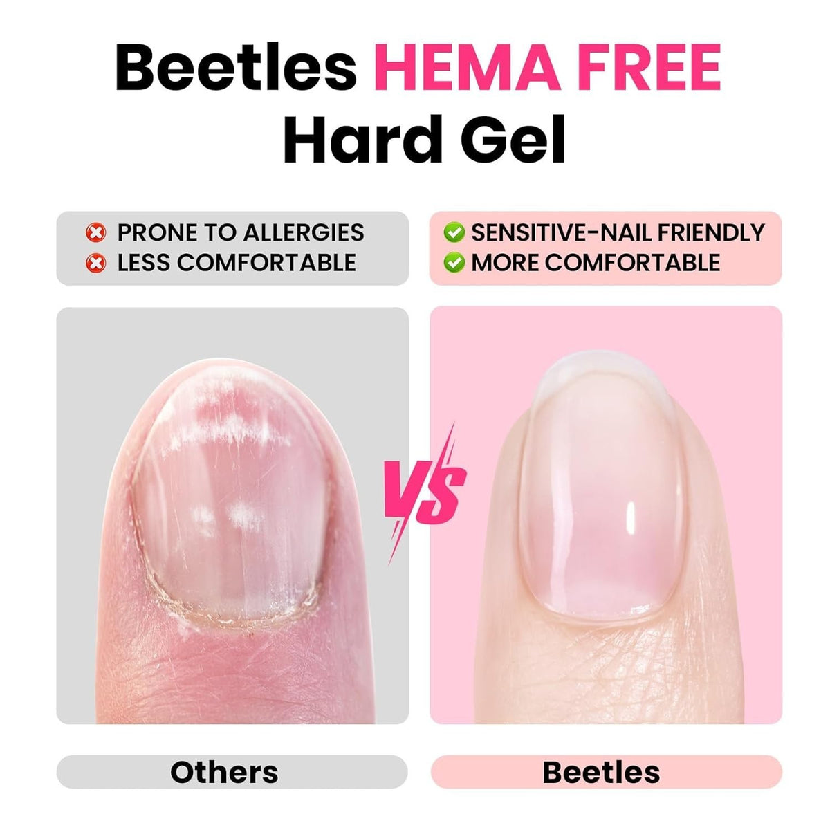 HEMA-Free Builder Gel for Nails Set - Clear & Jelly Nude, 2 x 1oz