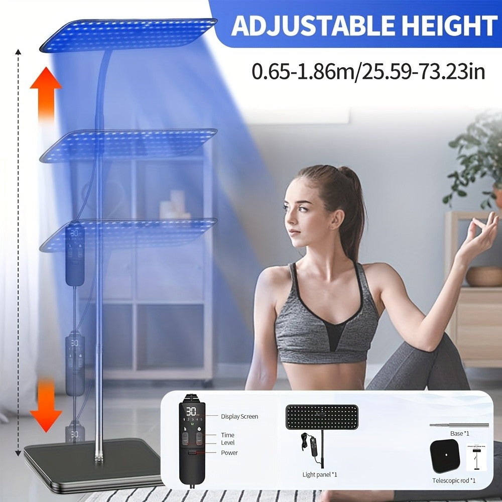 Adjustable UV Tanning Lamp for Skin & Facial Care - Full Body Therapy Light