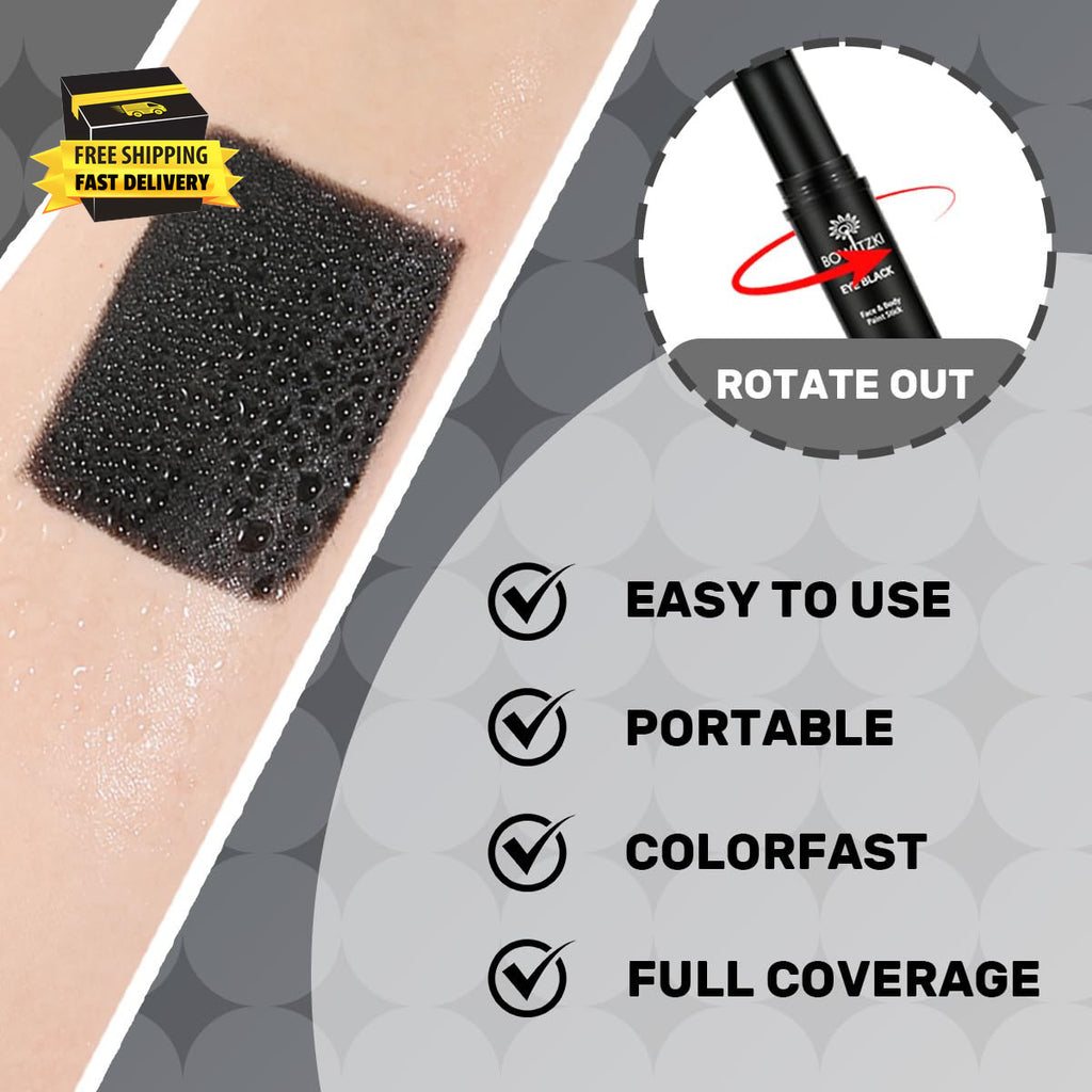 Face & Body Paint Stick Black for Sports Cosplay Halloween SFX Makeup