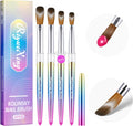 Professional Acrylic Nail Brush Set 4 Pieces - Kolinsky Sable Nail Art Tools