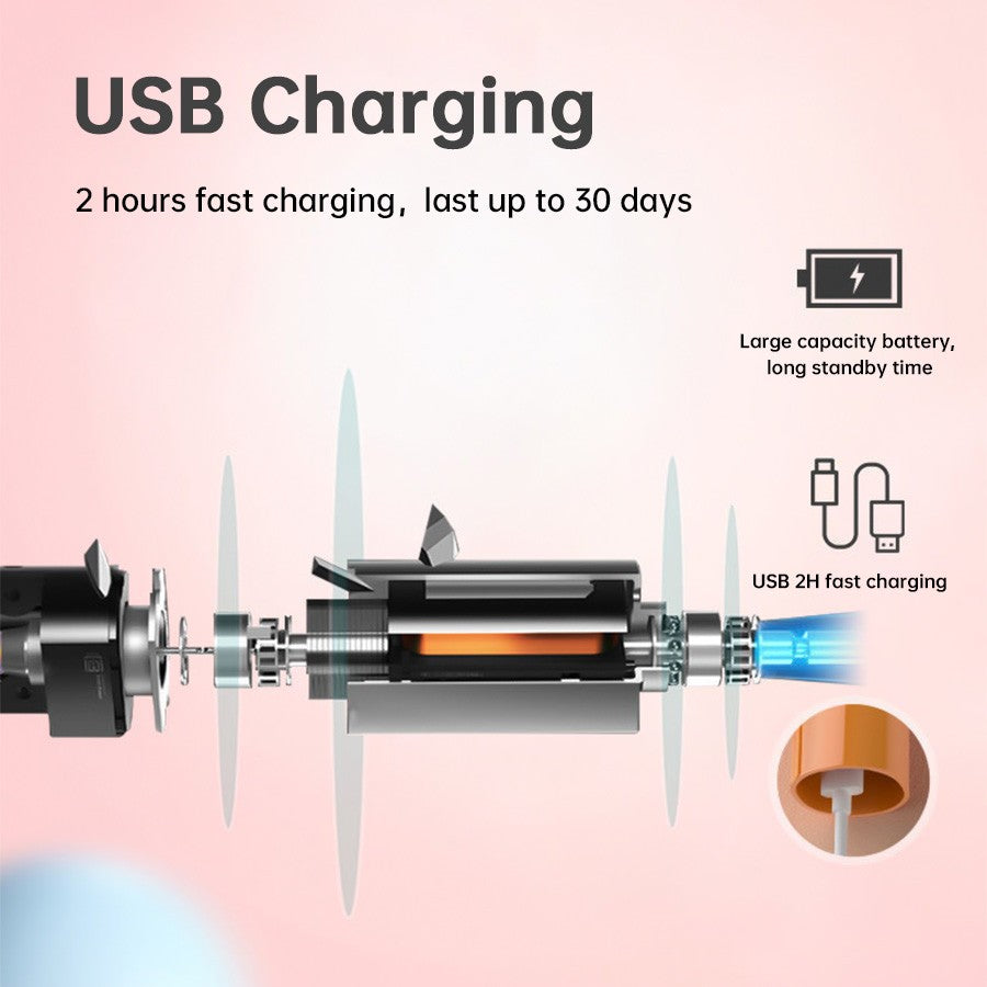 Electric Sonic Toothbrush Rechargeable with 3 Brush Heads & 5 Modes