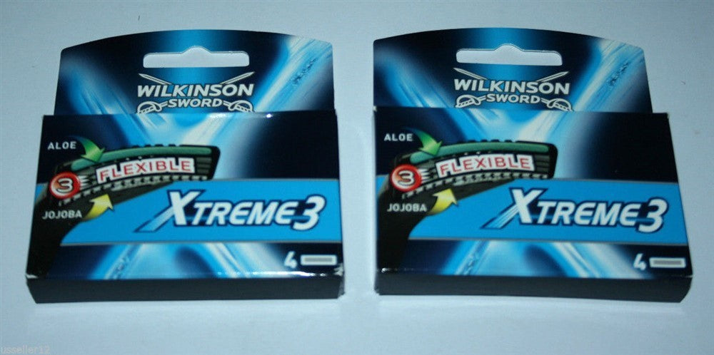 Wilkinson Xtreme3 Razor Blades Refill Cartridge Pack 8 Count Fits Schick Subzero