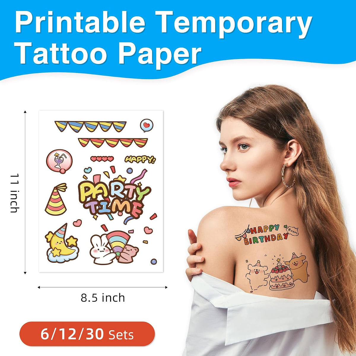Temporary Tattoo Paper for Inkjet Printer – Printable Custom Tattoos