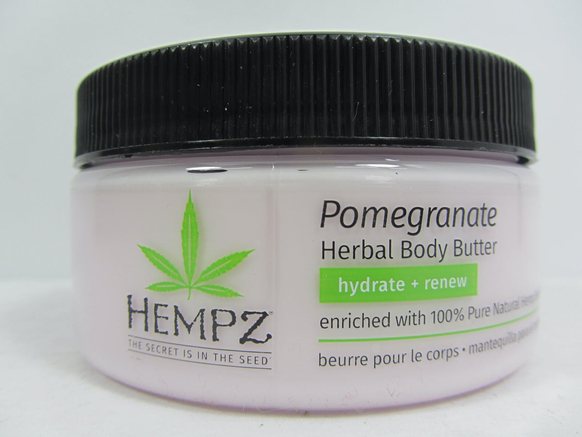 Herbal Body Butter with Pomegranate - Moisturizing 8 oz for All Skin Types