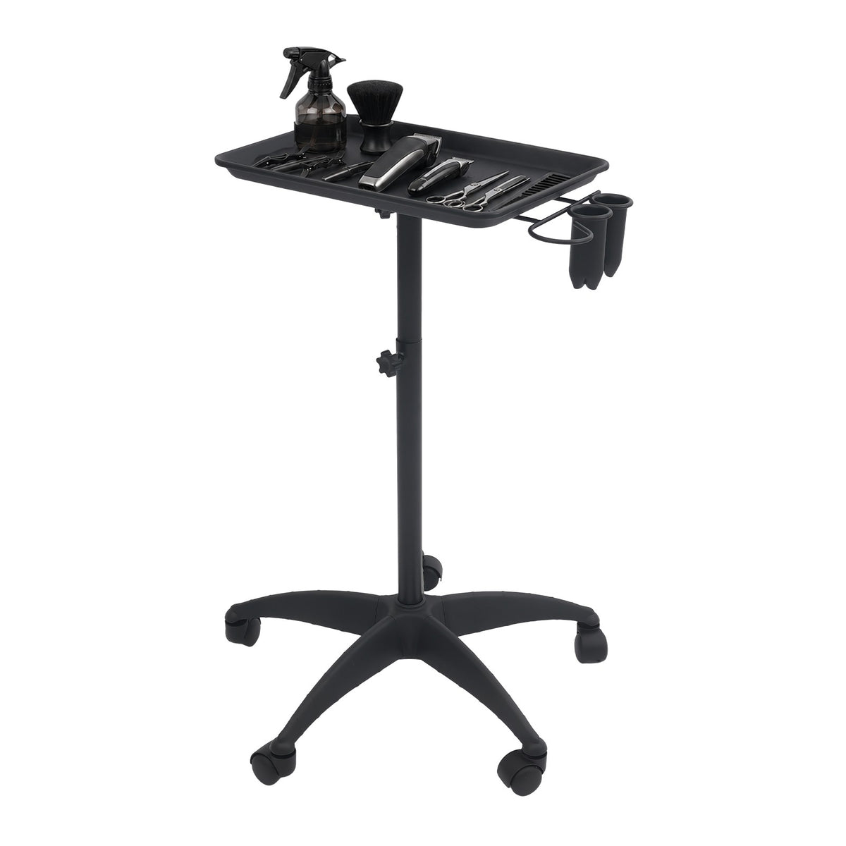 Professional Salon Hair Trolley with Adjustable Height & Large Tray