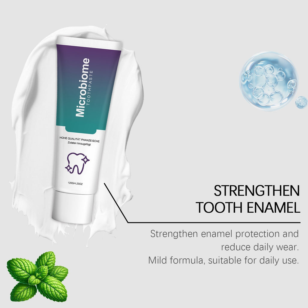 Microbiome Mint Flavor Toothpaste for Sensitive Teeth 120g - Natural Whitening & Gum Care