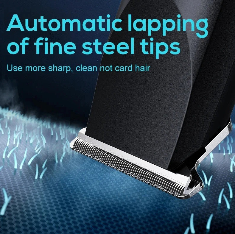 Rechargeable Men's Electric Beard Trimmer with Adjustable Cutter Head USB Charging
