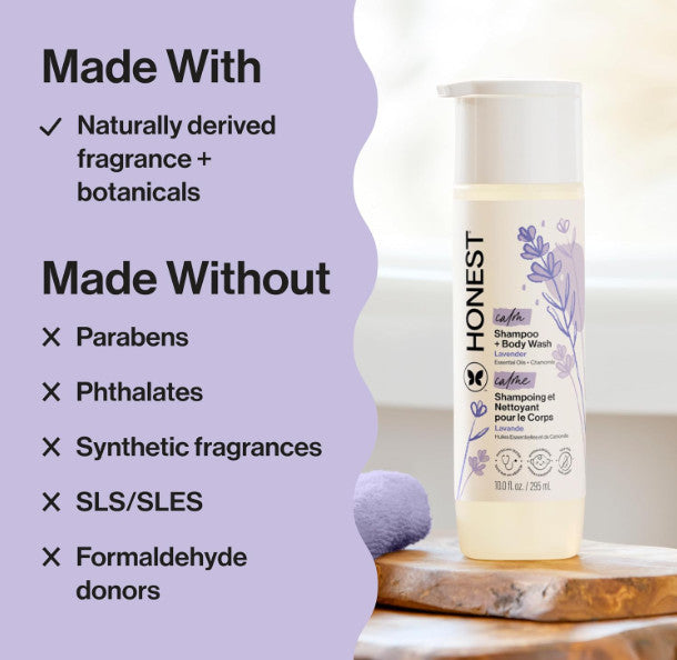 Gentle Lavender Baby Shampoo & Body Wash - Tear-Free 10 fl oz