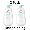 Sensitive Skin Body Wash with Pump - 30.6oz Pack of 2, Gentle Hydrating Cleanser