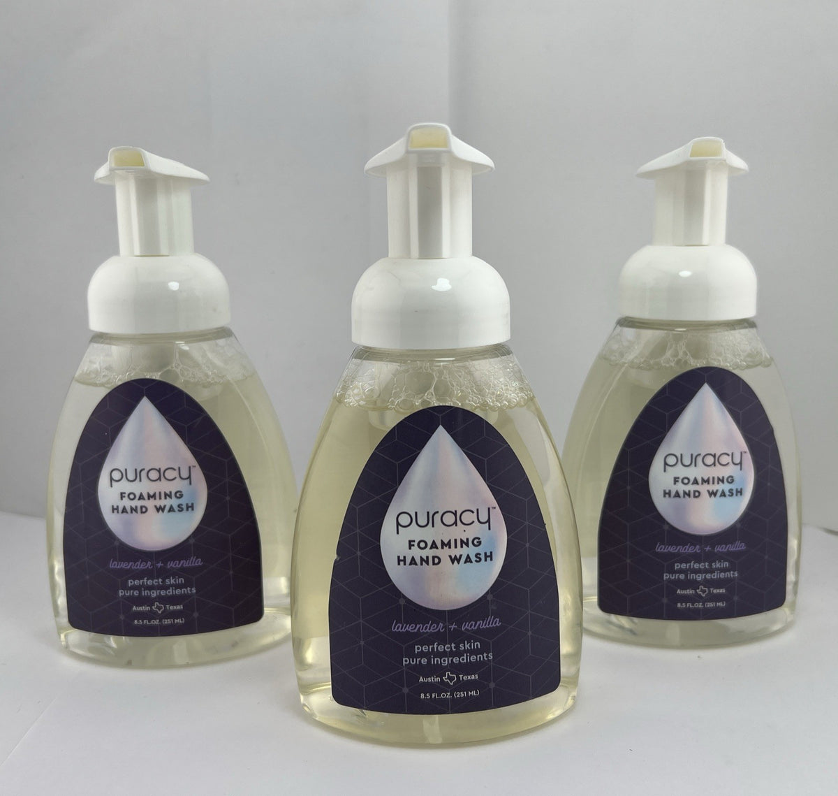 Foaming Hand Soap Lavender Vanilla - Plant-Based, 8.5 oz Pack of 3