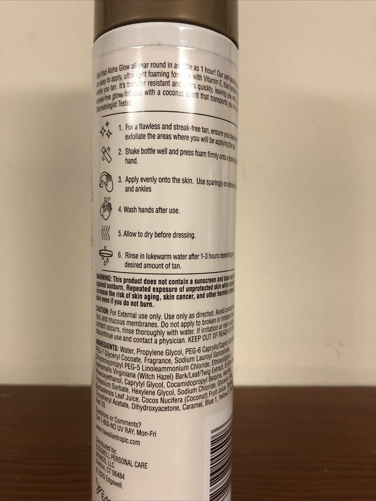 Self Tanning Mousse with Vitamin E - Fast-Acting Sunless Tan, 6.7oz