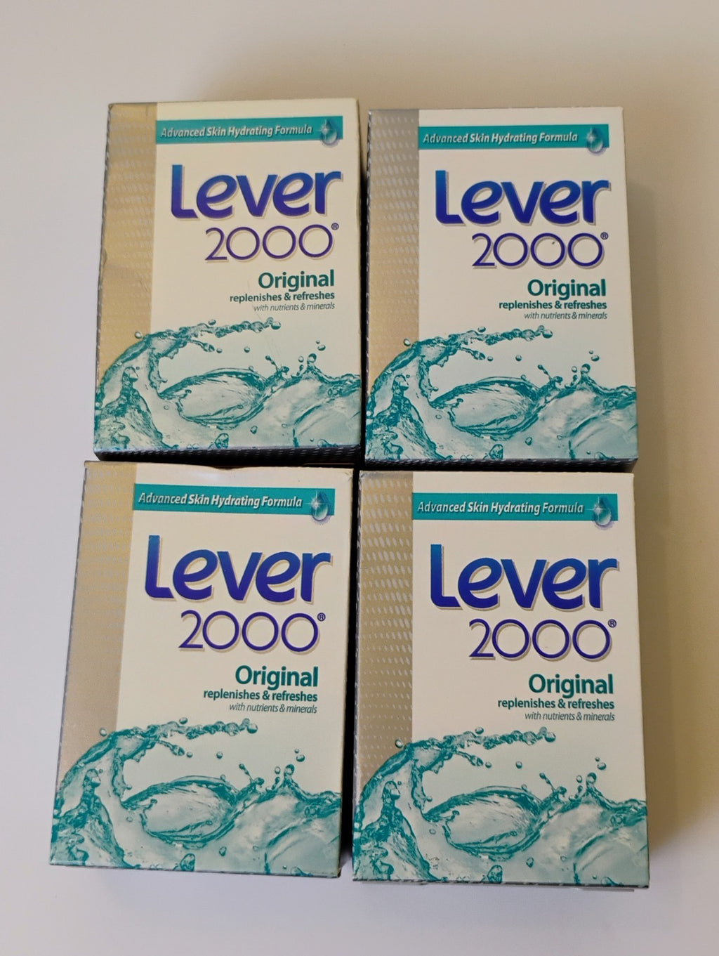 Vintage Lever 2000 Bar Soap 4 Oz Replenishes & Refreshes 4-Pack