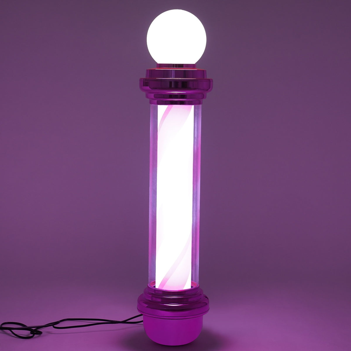 Barber Pole Light with LED Rotation for Barbershop Decoration