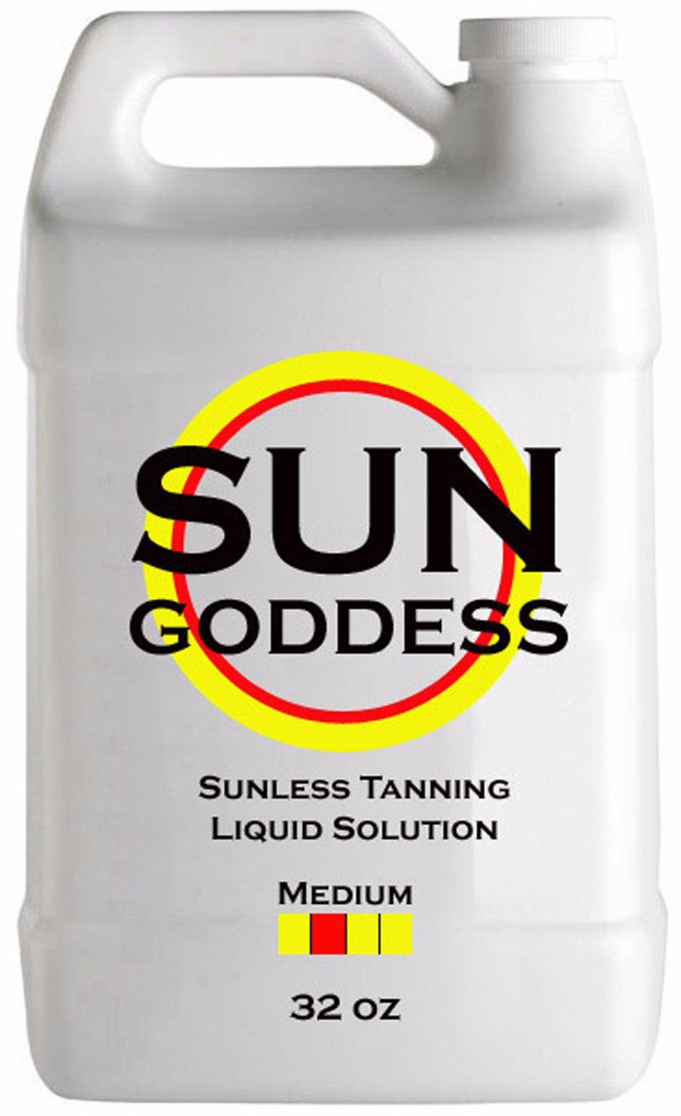 Medium Sunless Spray Tan Solution 32 oz with Free Applicator Mitt & Gloves