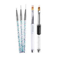 Nail Art Brush Set - 5 Pcs Ombre Gradient Gel Polish Painting Pens