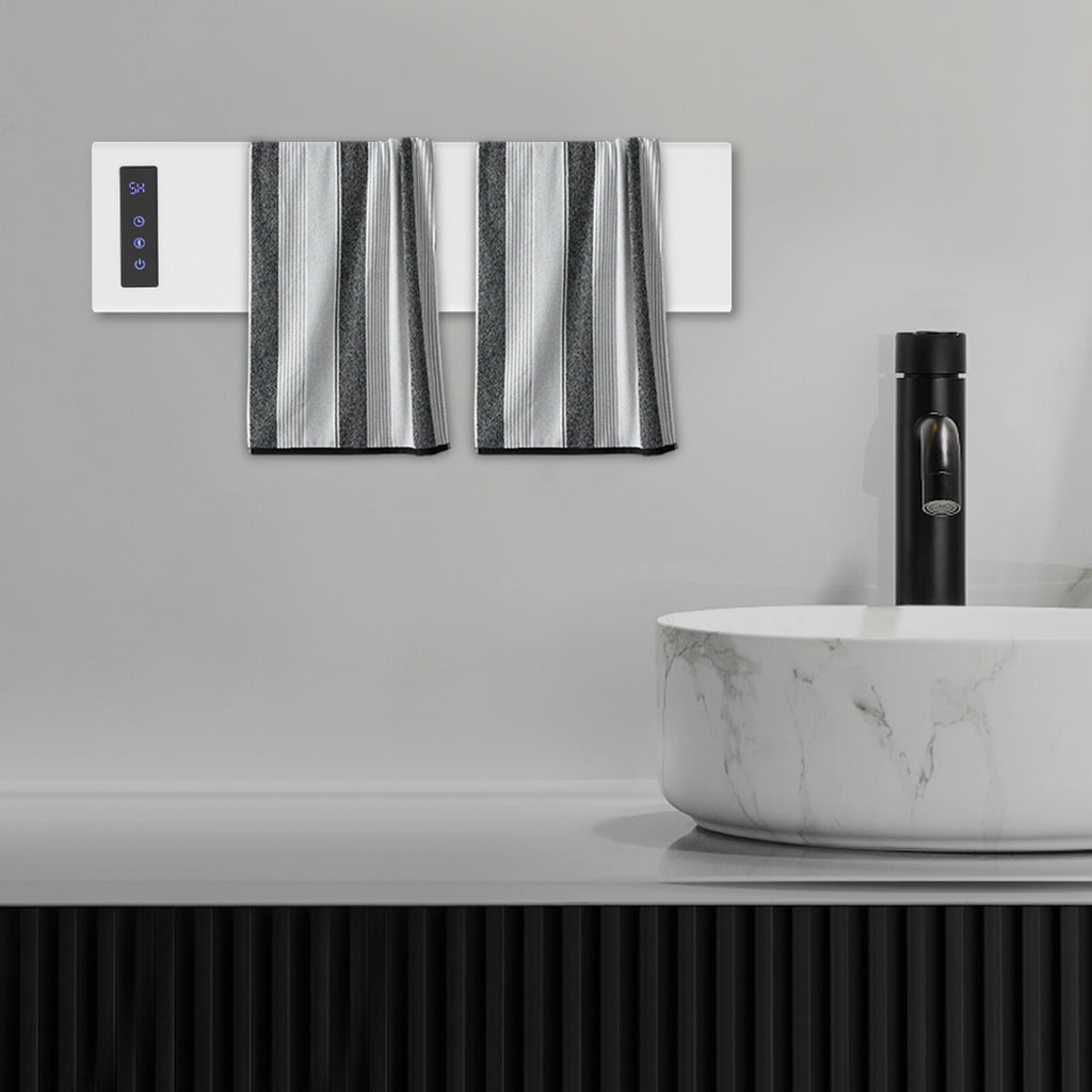 Wall-Mounted Electric Towel Warmer with Adjustable Temperature and Timer