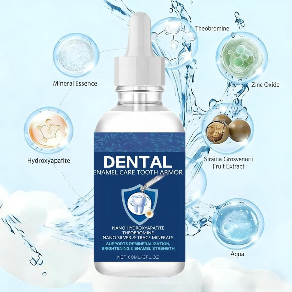 Tooth Enamel Repair Liquid with Nano-Hydroxyapatite & Theobromine - Cavity Protection & Sensitivity Relief, 2 Fl Oz
