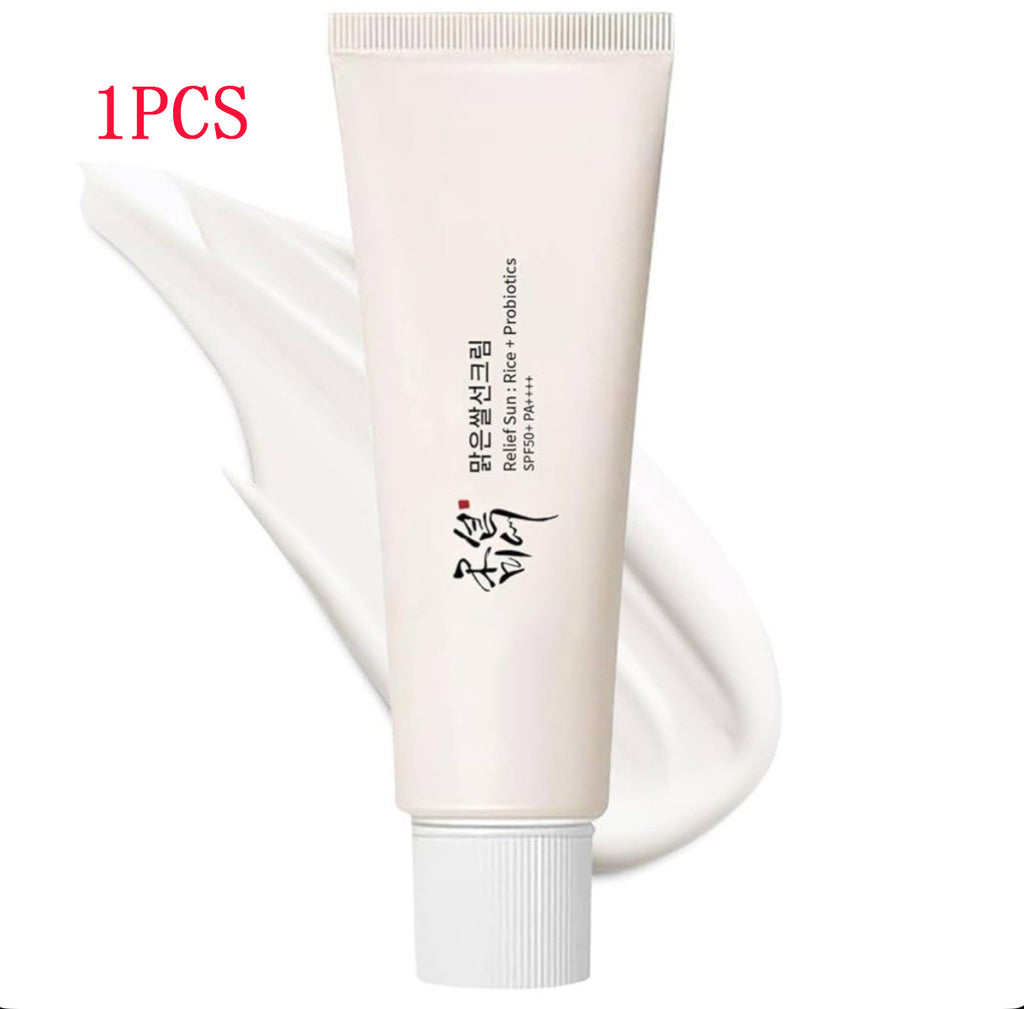 Sunscreen SPF50+ PA++++ Moisturizing Sun Cream with Rice & Probiotics