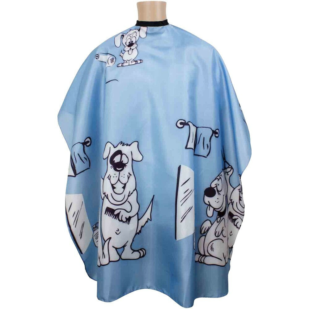 Children's Haircutting Cape with Puppy Design - Lightweight Water-Resistant Salon Cape for Kids & Youth
