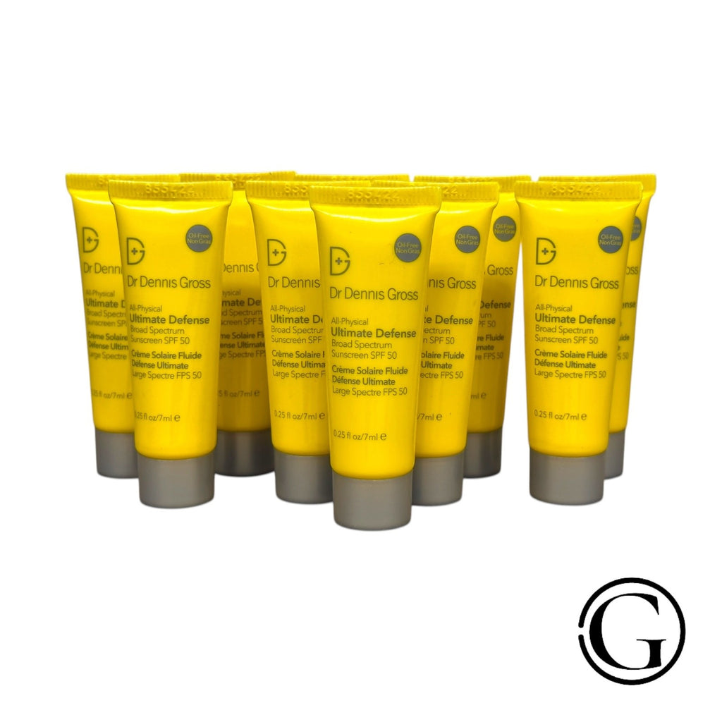 Travel Size Sunscreen SPF 50 Lot of 10 - Mineral Broad Spectrum Protection