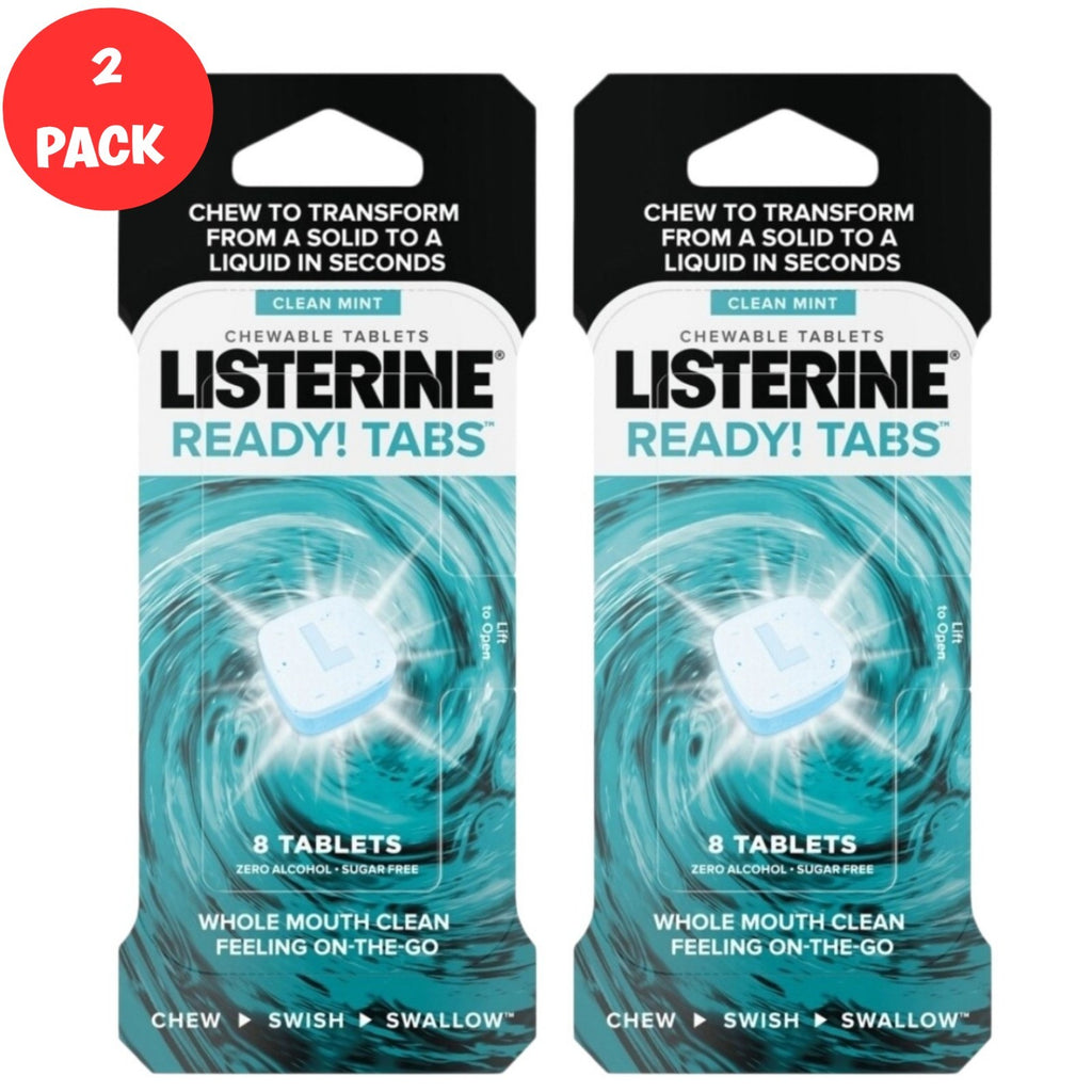 Chewing Breath Fresh Tablets - Clean Mint, 2 Pack