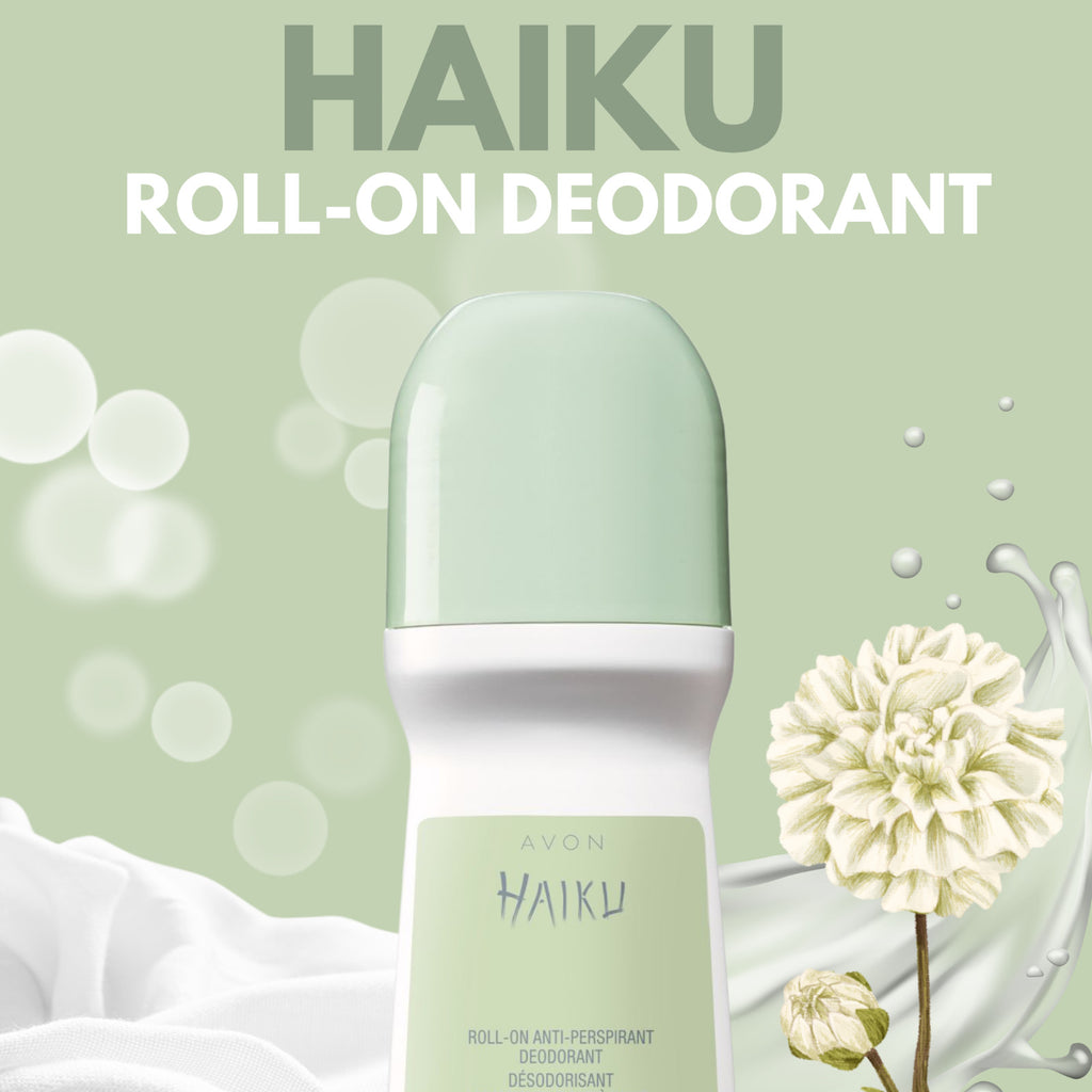 Avon Haiku Roll-On Anti-Perspirant Deodorant - Fresh Scent 2.6 fl oz 3-Pack