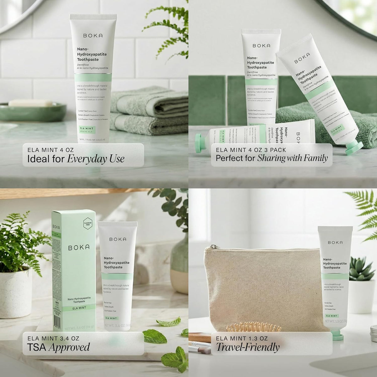 Nano Hydroxyapatite Fluoride-Free Toothpaste for Enamel Care - Natural & Vegan