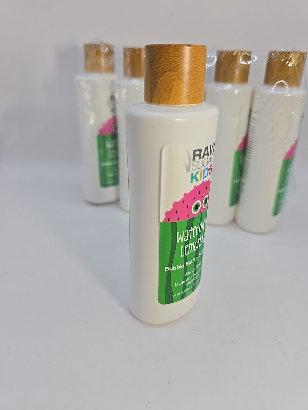Raw Sugar Kids Watermelon Lemonade Bubble Bath Set - 5 Pack 3 fl oz