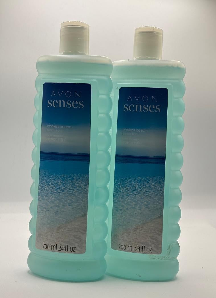 Bath & Body Bubble Bath Set - Endless Ocean Scent, 24 fl oz Each, Lot of 2