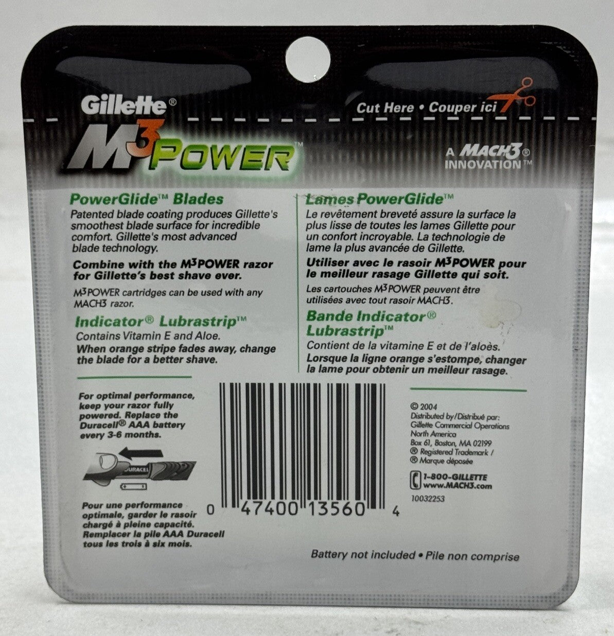 Gillette M3 Power 8 Cartridges - Scuffed Packaging, Men’s Razor Refills