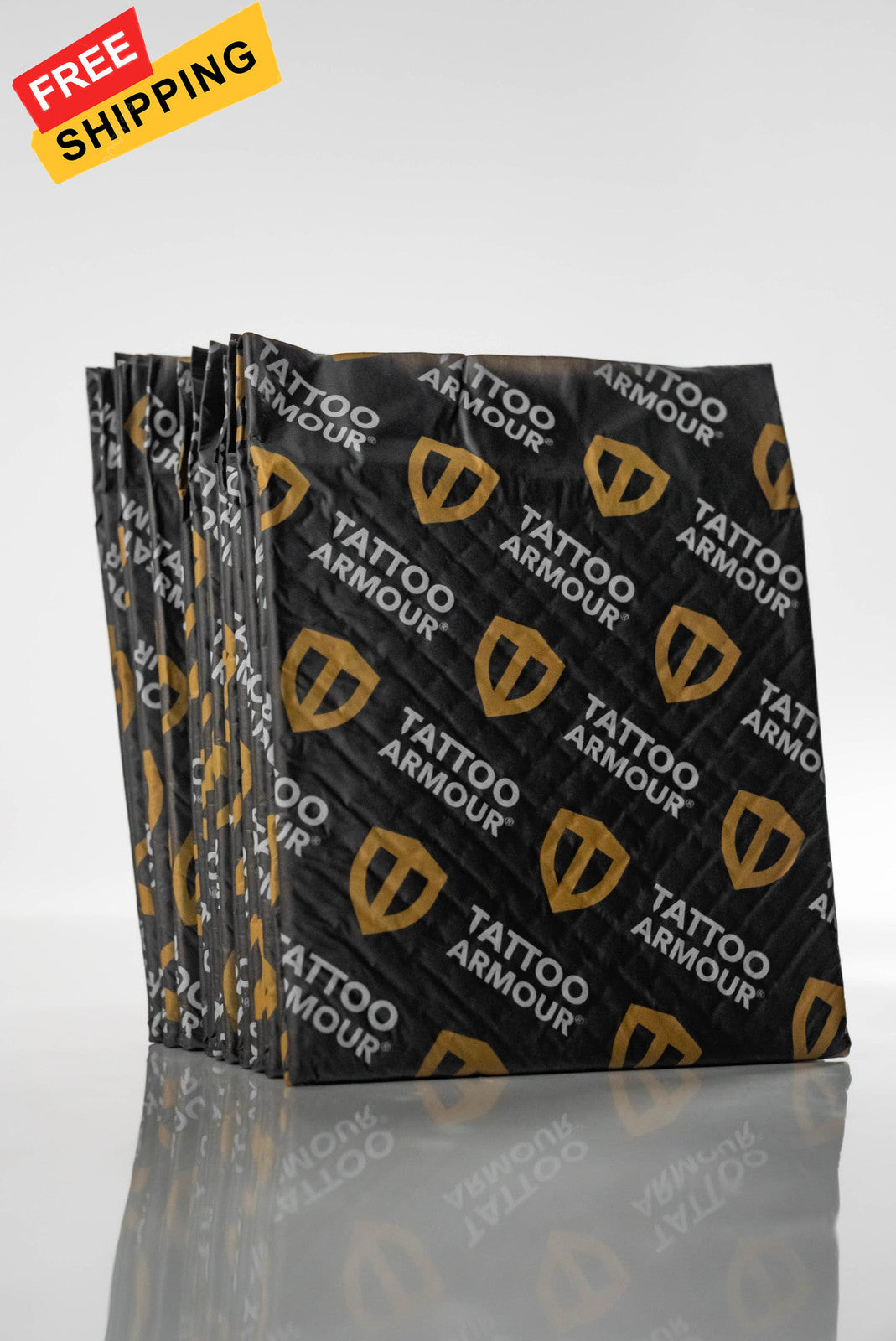 Tattoo Aftercare Sheets Large - Protects Healing Tattoo (12x15) Black