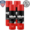 Gillette Foamy Regular Shaving Foam 2 oz Pack of 4 - Classic & Easy to Use