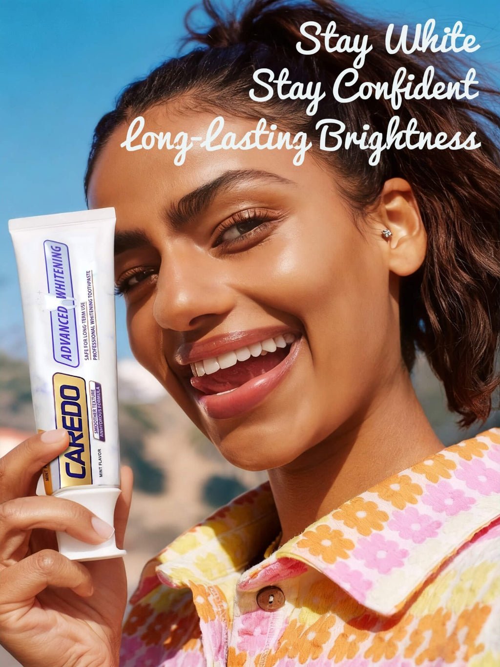 Whitening Toothpaste for Sensitive Teeth with Enzymes & Nano-Hydroxyapatite - SLS-Free